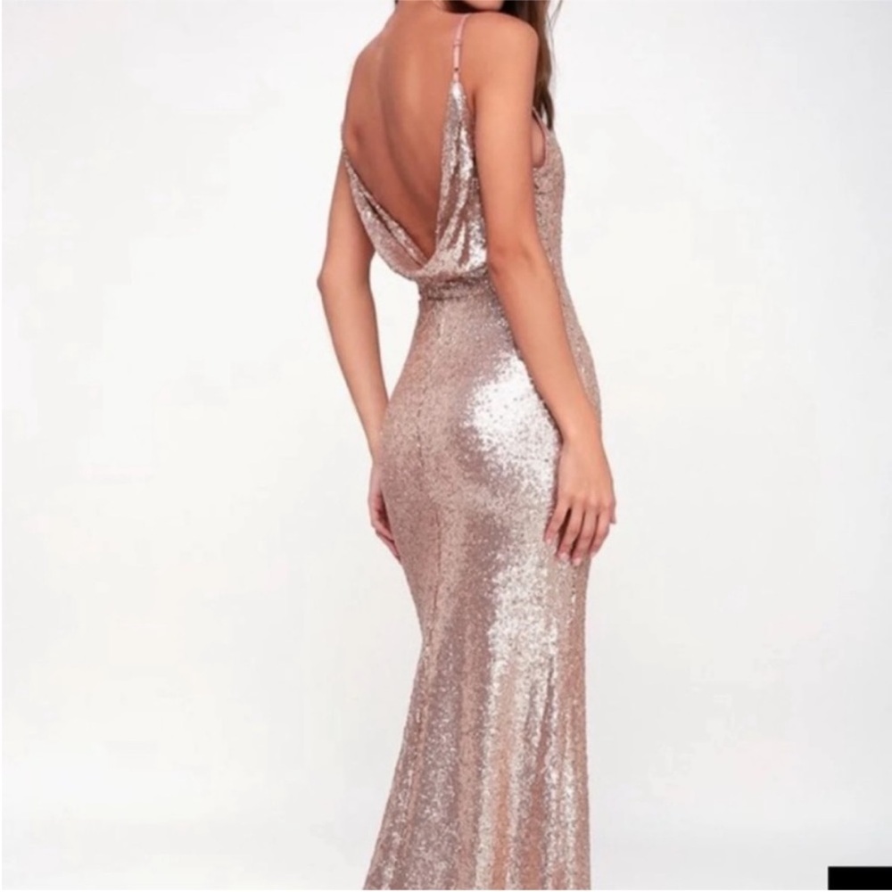Lulu's Sequin Chic Celebration Dress